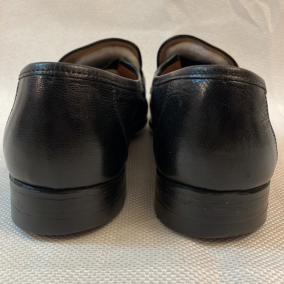 Dacks Black Hand Sewn Vamps Weave Woven Loafers Size 10 - Picture 5 of 9